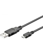 Goobay Kabel USB 2.0 A->micro B S/S 1.0m Digital/Daten USB-Kabel 1 m 5-polig Schwarz (93918)