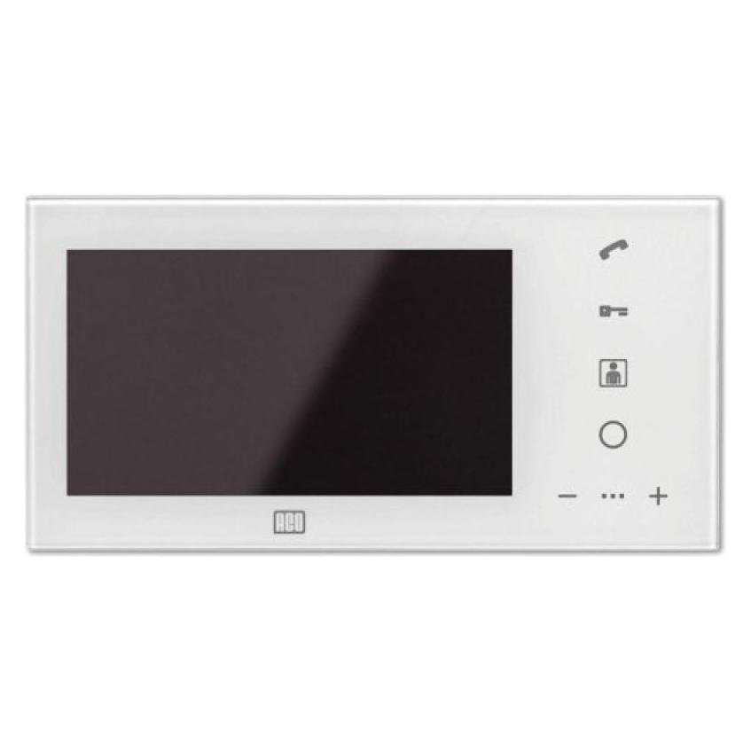 ACO INS-MP7 WH (Weiss) INSPIRO 7 digitaler Farbmonitor für Video-Gegensprechanlagen (Kabelgebunden) (6060)
