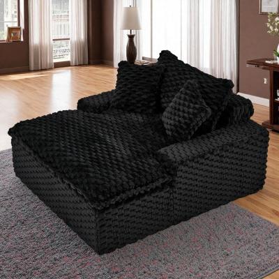 "51"" Turtle Fleece Single-Seater Sofa with 2 Pillows and 1 Backrest"