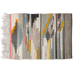 THEKO Handwebteppich Nomadic-Design RO-13-3912 multicolor hell 70 x 140 cm