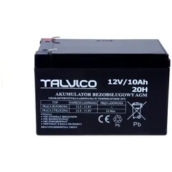 Lean Toys Gel-Autobatterie für 12V10Ah-Batterie