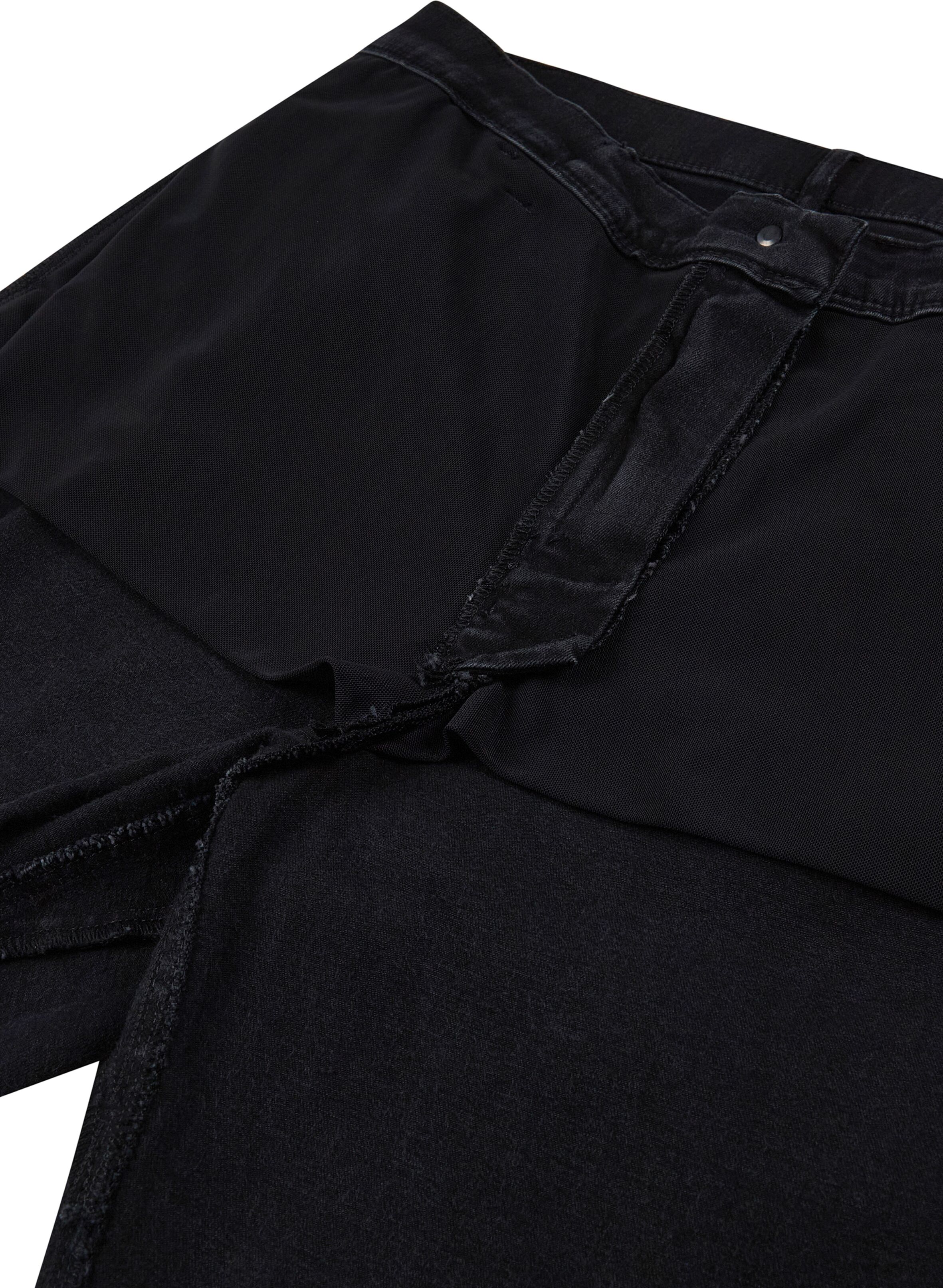 Stretch-Jeans KJBRAND, Damen, Gr. 48, N-Gr, schwarz, Denim/Jeans, Obermaterial: 84% Baumwolle, 14% Polyester, 2% Elasthan, bequem lang, Jeans Stretch-Jeans, Shape-Funktion im Bauch-Bereich. Sorgt für einen Bauch-weg-Effekt schwarz 48, N-Gr