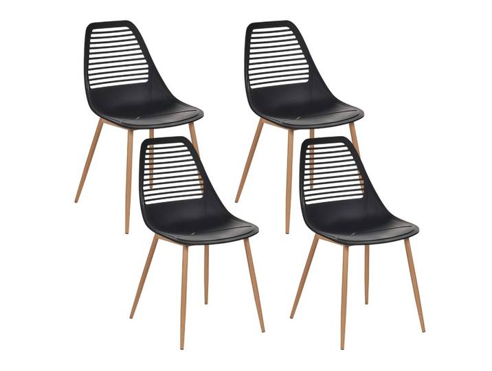 ESSZIMMERSTUHL 4er-Set Schwarz Montello