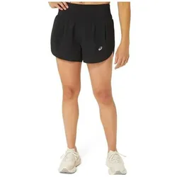 ASICS, Damen, Sporthose, ROAD 3.5IN SHORT Lady PERFORMANCE BLACK (L), Schwarz
