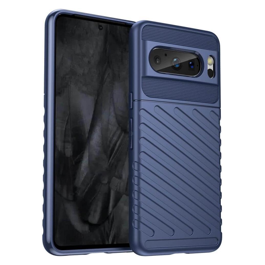 Cover-Discount Google Pixel 8 Pro - Textur Gummi Hülle blau (Google Pixel 8 Pro) (660138127B)