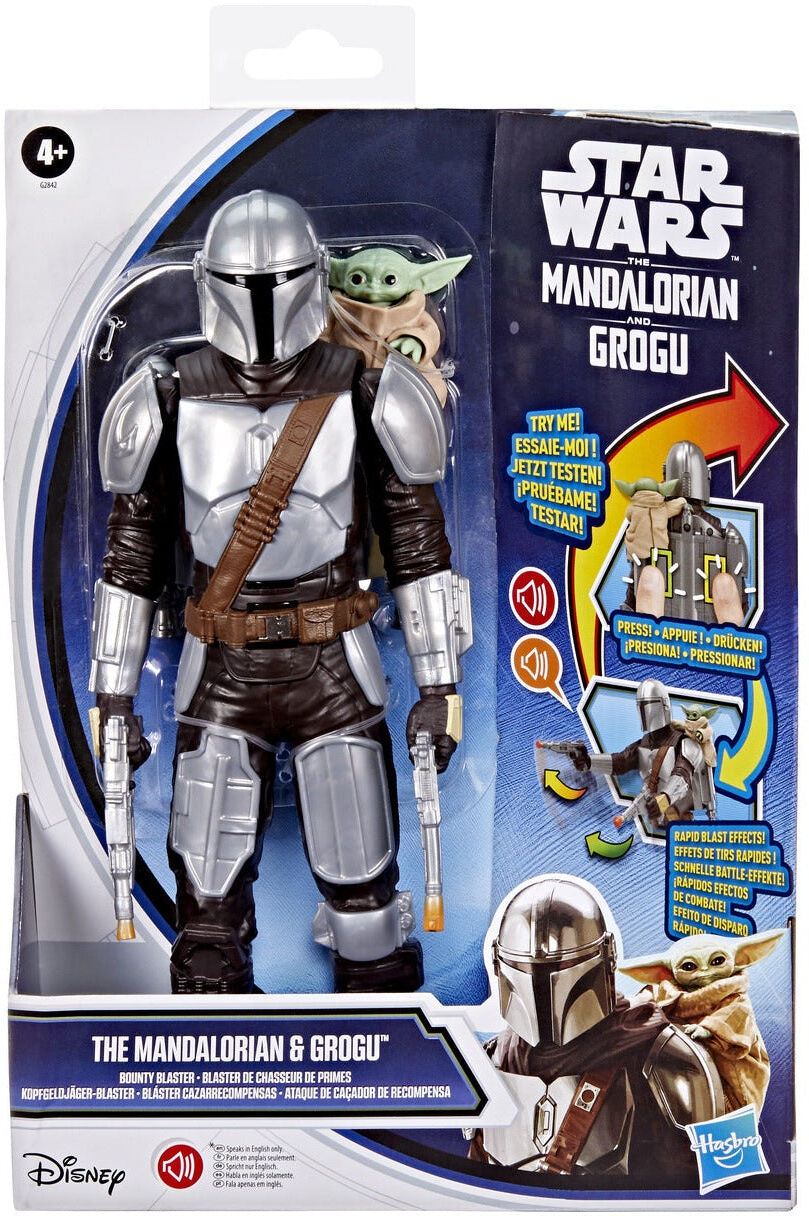 Star Wars The Mandalorian ; Grogu Bounty Blaster Action Figure by Hasbro 28 cm Tall
