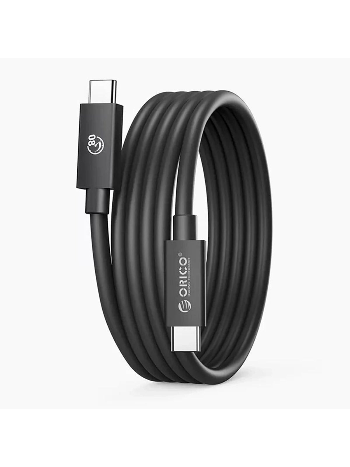 ORICO USB4 Thunderbolt5 Cable 80Gbps 240W USB-C to USB-C 1m - Black