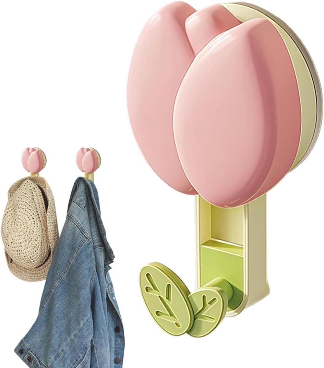 Bloem Douchehaken met Zuignap voor in de Keuken of Badkamer - 12 x 7 x 3 cm