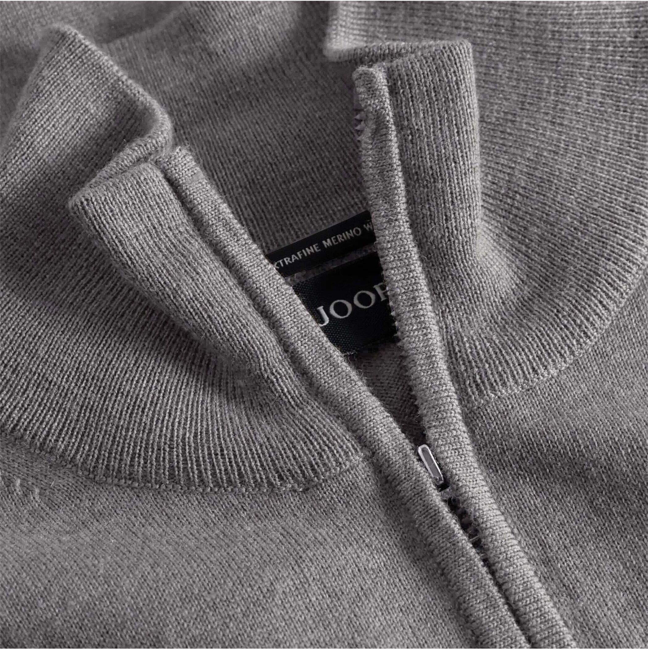 Joop! Sweater JOOP "Strickpullover JK-03Dario", Herren, Gr. M, grau (mittelgrau), Obermaterial: 100% Schurwolle WV., Sweatshirts Sweater