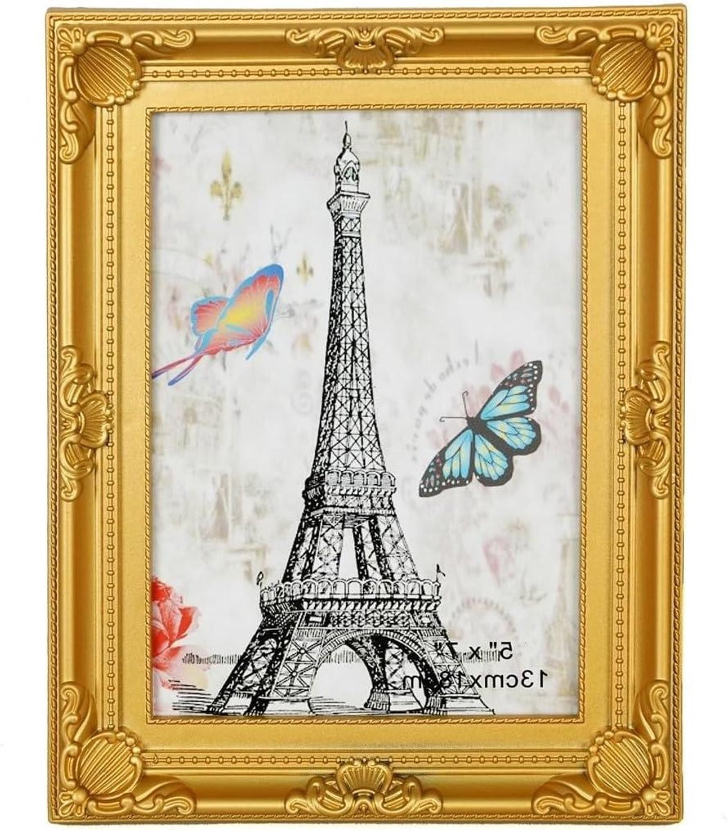 Decoratieve fotolijst in antieke barokstijl - Goud - 10x15 cm
