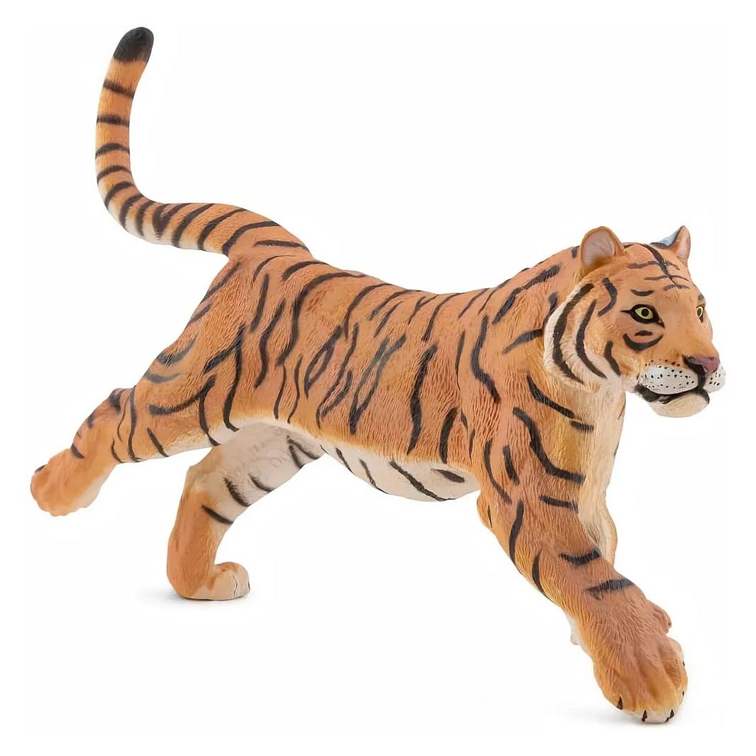 Magni Papo Spielfigur Laufender Tiger orange/schwarz 7cm (50321)