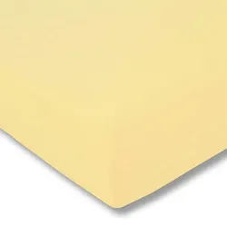 Estella Zwirnjersey Spannbetttuch 180x200 - 200x220 cm | quitte - gelb