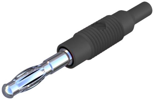 Hirschmann Test & Measurement MZS 4 Übergangsstecker Stecker 4mm - Buchse 2mm Schwarz