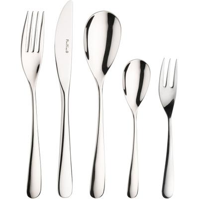 Besteck-Set PINTINOX "Swing", silber (edelstahlfarben), 30 Stk., Edelstahl 18/10, Essbesteck-Sets