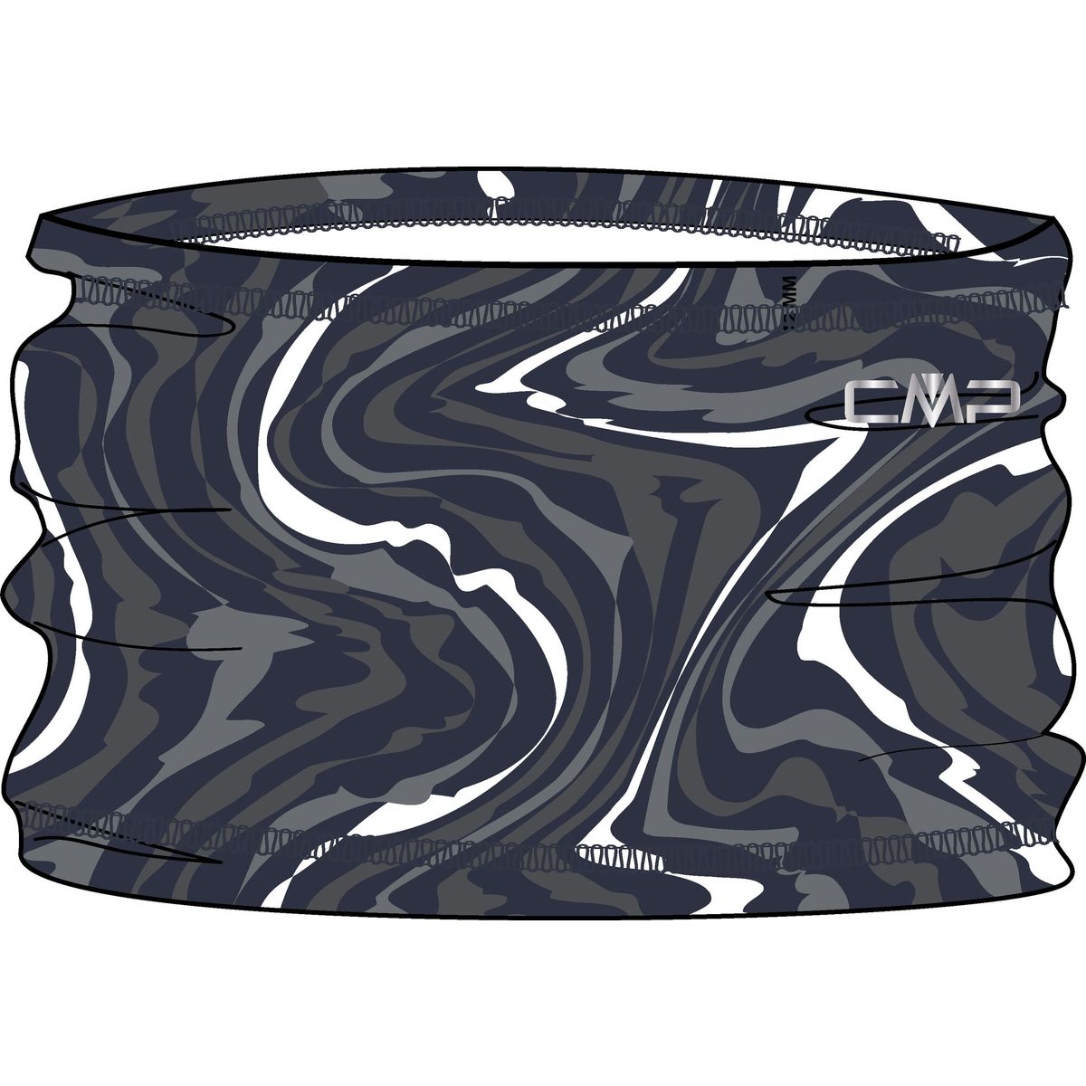 CMP Unisex Neckwarmer antracite-bianco (68ZZ) U 6595707-68ZZ-U