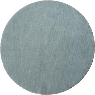 Teppich MERINOS "Loft 37", blau, H:16mm Ø:120cm, Polyester, Teppiche, Teppich, Kunstfellteppich besonders weich und kuschelig, Fell Haptik