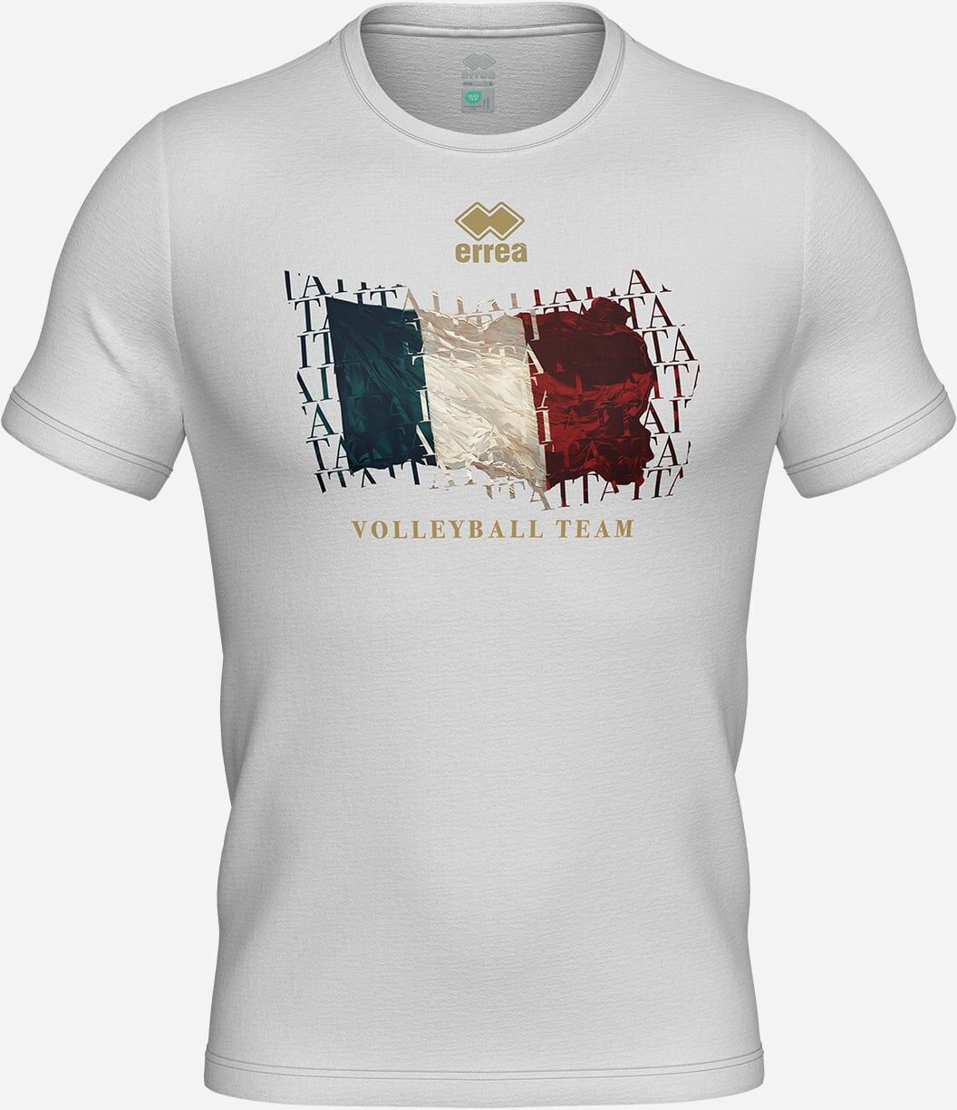 Errea Italia Bandiera - Maglia Volley - Bianco S