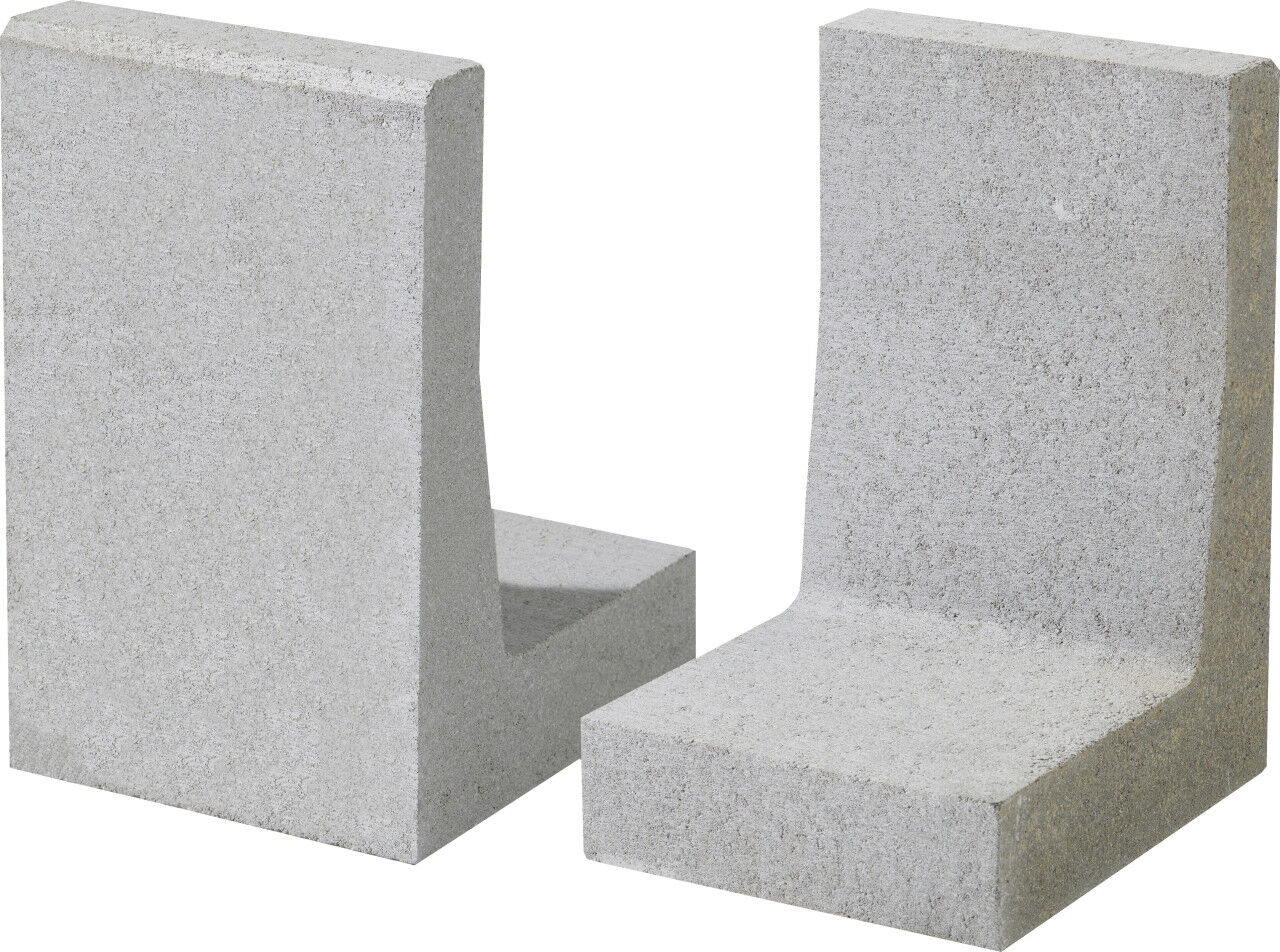 Kann L-Stein Vero 40 x 25 x 30 cm silbergrau