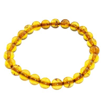 Armband OSTSEE-SCHMUCK "Ostsee-Schmuck Armband Kugel 8 mm Armband Kugel 8 mm", braun, Armbänder, Damen, 19cm, Bernstein, Armband