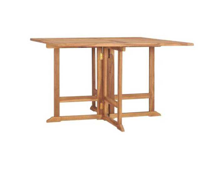 Garten-Esstisch Klappbar 110x110x75 cm Massivholz Teak Klappdesign,platzsparend zusammenklappbar,fein geschliffene Oberfläche,quadratische Tischplatte,wasserdichte Abdeckung