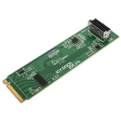 Icy Dock M.2 NVMe PCle 5.0 SSD to 1x MCIO 4i Adapter with Redriver, SSD + Festplatte Zubehör