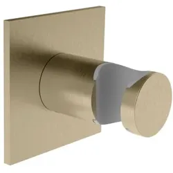 Herzbach Design iX PVD Wandhalter 21.994100.2.41 Brass Steel, Rosette 70x70mm