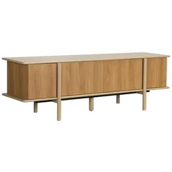 Oviala Business TV-Möbel in Holzoptik mit 4 Türen, 180 cm, creme Oviala