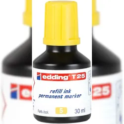 edding Permanentmarker T 25 Nachfülltinte gelb 30 ml