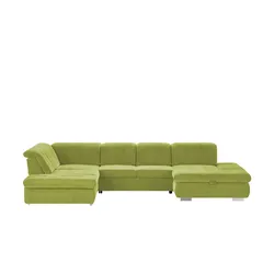 Lounge Collection Wohnlandschaft mit verschiedenen Funktionen Spencer ¦ grün ¦ Maße (cm): B: 382 H: 102 T: 260.0
