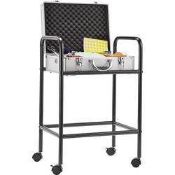 magnetoplan 11115101 Moderationskoffer Stahl 530 mm x 800 mm x 400 mm Schwarz