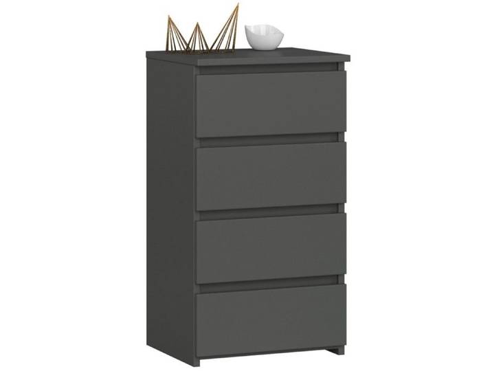 Commode AKORD CL4 Gris Graphite 40 cm 4 tiroirs façade Gris Graphite 40x35x74 cm