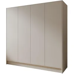 KLEIDERSCHRANK Mono Grifflos im Skandi-Stil, Kaschmir 200/200/51 cm