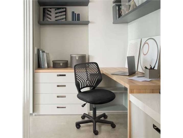 Chaise de Bureau - Yaheetech - Noir - Ergonomique - Moderne