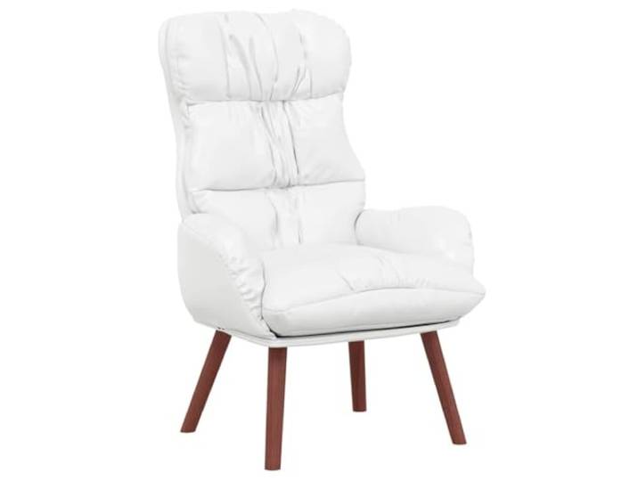 vidaXL Sessel Weiß 69 x 74 x 93 cm Kunstleder Bietet dir super Komfort beim Sitzen, Aus robustem Kunstleder, das echt was aushält, Modernes Design,