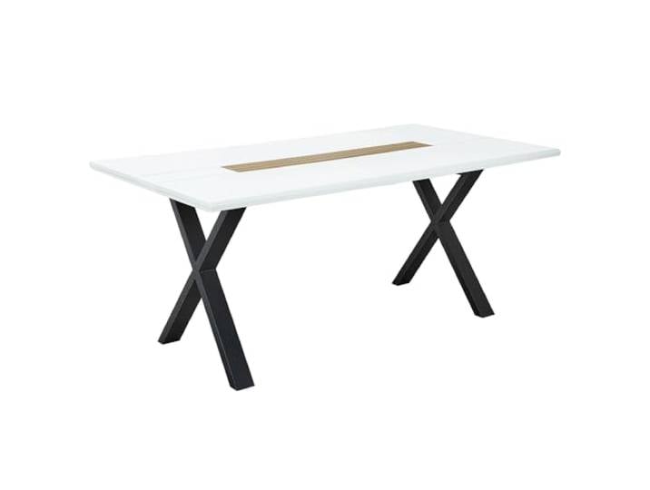 Lomadox Esstisch mit X-Gestell, 180x100cm, weiß