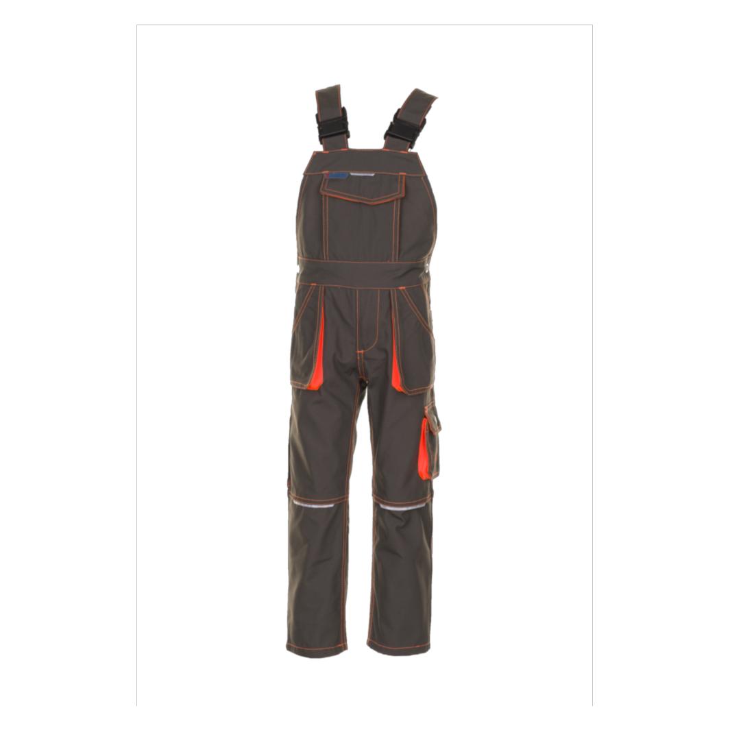 Planam Latzhose oliv/orange 86/92 98/104 (104) (42964668)