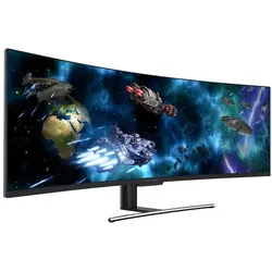 LC-Power Curved Gaming-Monitor LC-M49-DFHD-144-C-Q QLED-VA-Display 124,5 cm (49")