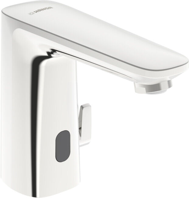 Hansa HANSAELECTRA Robinet lavabo infrarouge chrome, alimentation secteur, portée 117 mm (92002009)