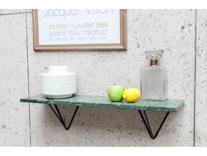 Etagère murale en marbre vert Trivisan