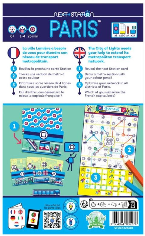 Blue Orange Games Next Station Paris