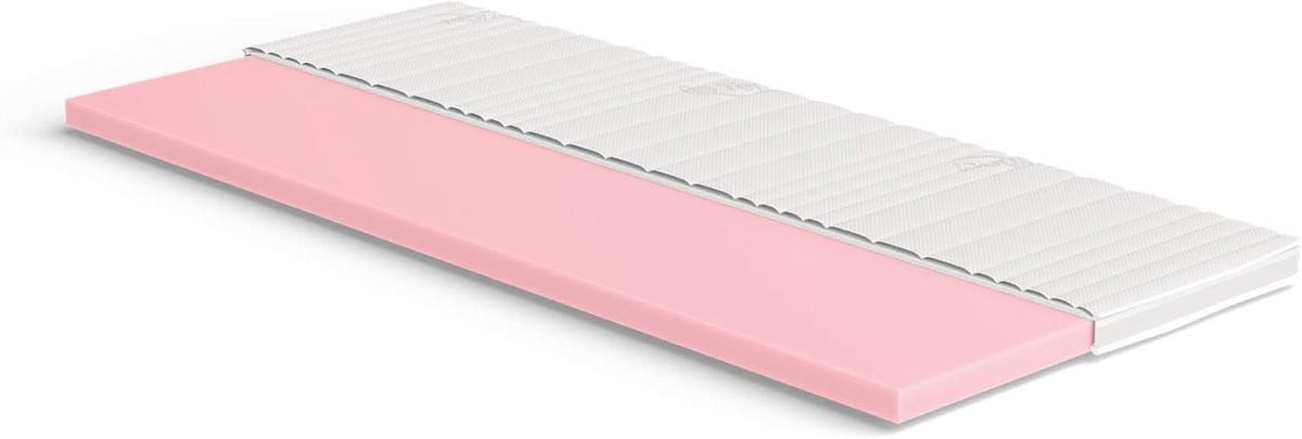 Wit Koudschuim Topper Matras Overlay voor Volwassenen - 90 x 160 cm