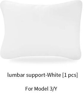 Uplifted Finds Tesla Model 3 Y Flocking Leather Neck Pillow Memory Headrest Lumbar Support white C