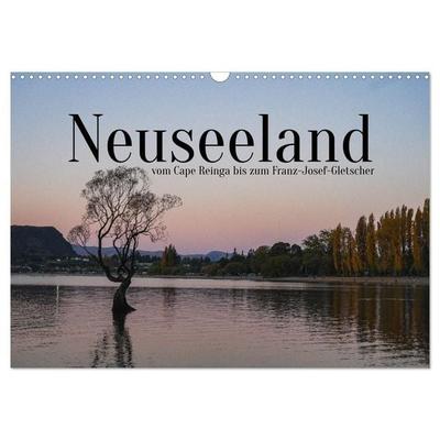 Neuseeland - vom Cape Reinga bis zum Franz-Josef-Gletscher (Wandkalender 2027 DIN A3 quer), CALVENDO Monatskalender