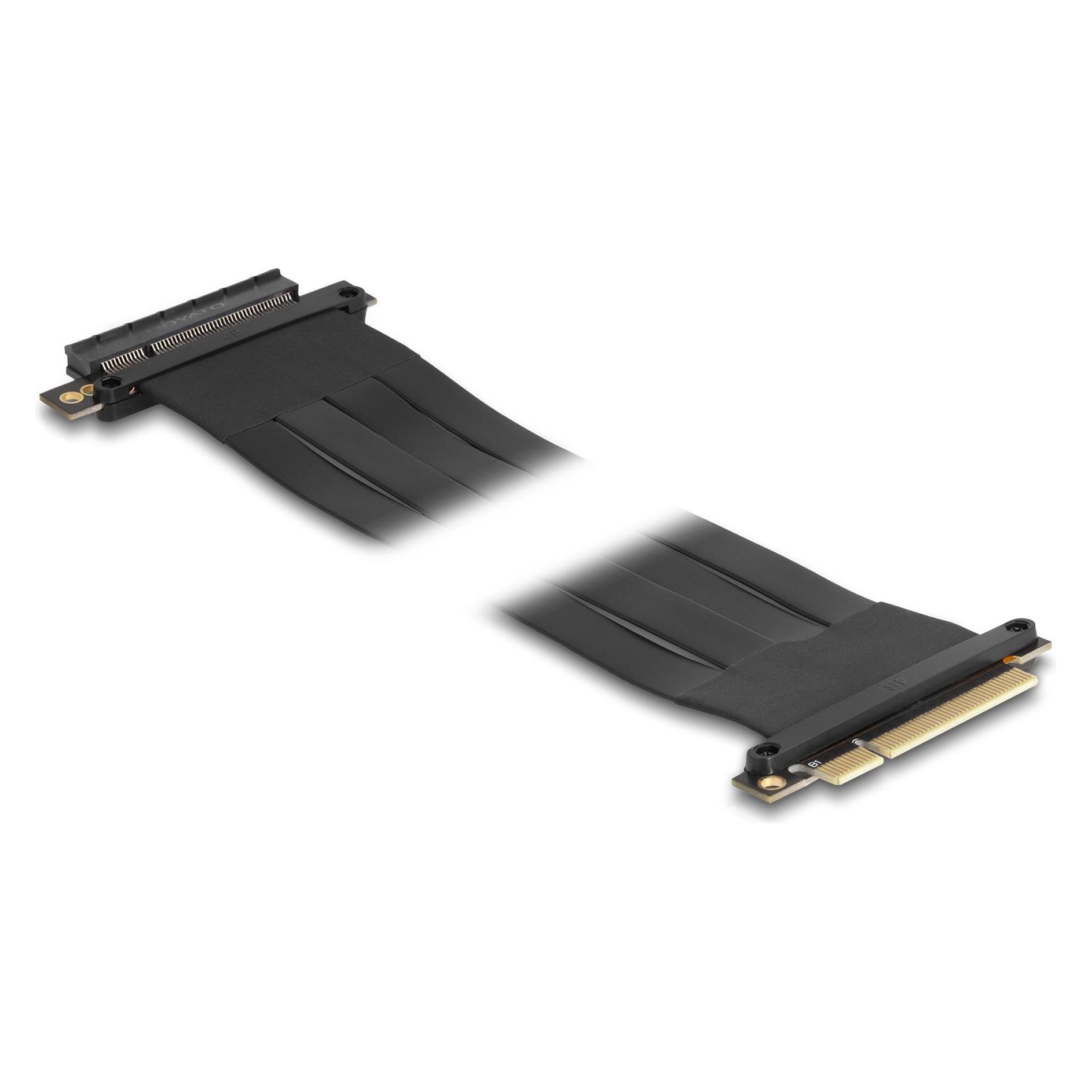 Delock Riser Karte PCI Express x8 Stecker zu x8 Slot mit Kabel 60 cm (88030)