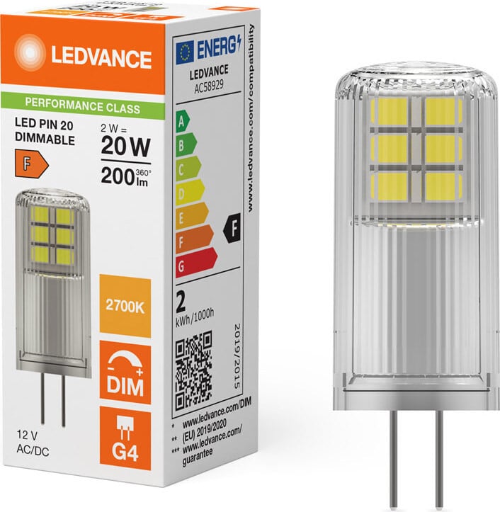 Ledvance LED-lamp G4 warm wit dimbaar helder