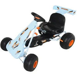 Go Kart Kinderfahrzeug Tretauto mit Pedal ab 3 Jahre Stahl Hellblau