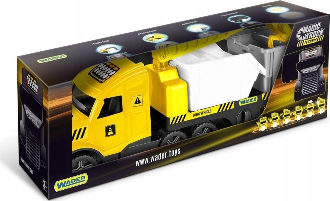 Wader Magic Truck Technic transportwagen met containers