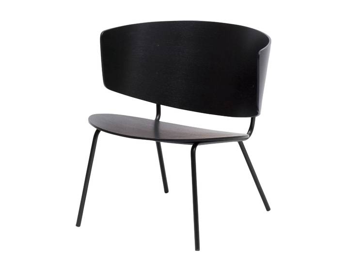 Ferm Living Herman Loungestuhl Schwarz