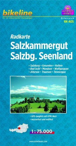 Esterbauer - Bikeline Radkarte: Salzkammergut. Salzburg - Gmunden - Hallein - Bad Ischl - Mondsee - Wolfgangsee - Attersee - Traunsee - Tennengau, RK-A05. 1 : 75.000, wasserfest/reißfest, GPS-tauglich mit UTM-Netz - Preis vom 09.10.2026 07:28:09 h