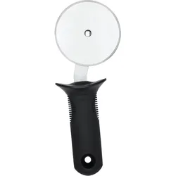 Pizzaschneider OXO GOOD GRIPS, silber (silberfarben), Edelstahl, Kochmesser, handlich, Edelstahl